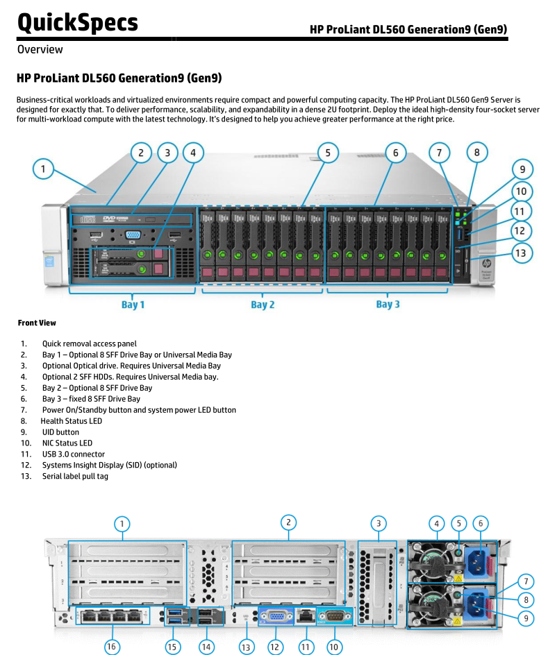 HP ProLiant DL560 Gen9_服务器教程