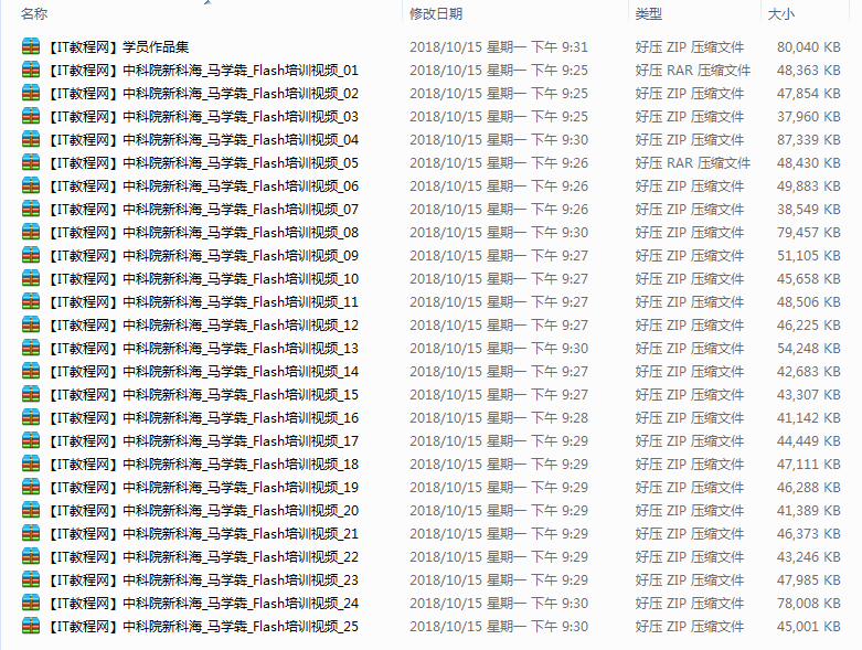 中科院Flash培训视频教程【25讲】_美工教程