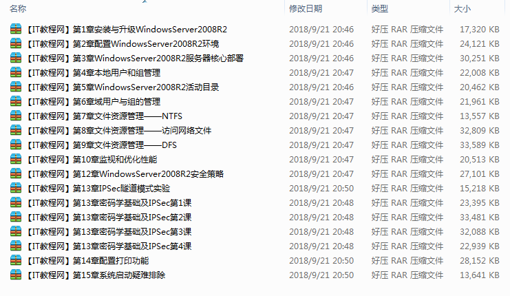 Winows Server 2008 R2系统管理教学视频（15集）_操作系统教程