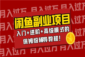月入过万闲鱼副业项目：入门+进阶+高级模式的保姆级辅导教程！