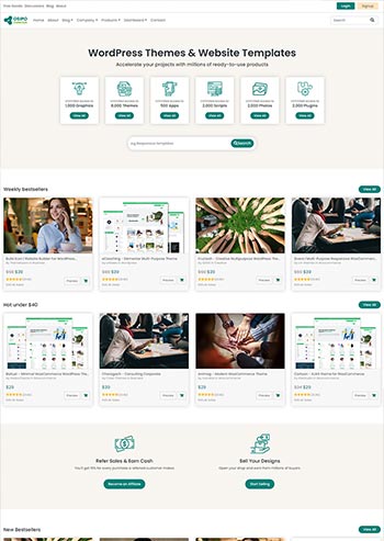 国外虚拟素材下载类网站模板 html下载网站模板