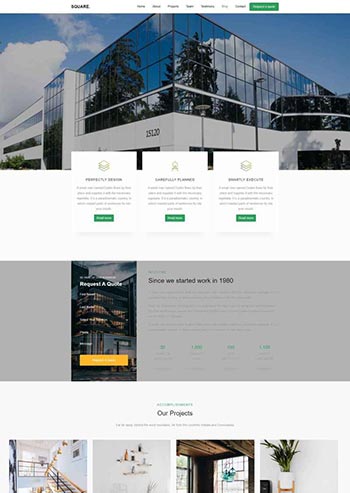 html5响应式室内装修设计网站模板下载