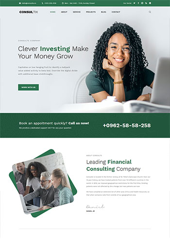 创业项目投资公司bootstrap静态html5网站模板