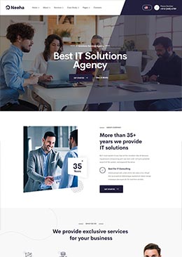 IT网络技术服务静态html网站模板