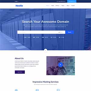 IDC服务器虚拟主机服务商网站bootstrap响应式html模板