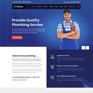 管道修理家政保洁公司网站Bootstrap模板